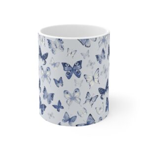 Mug 11oz - Blue Butterfly Chintz